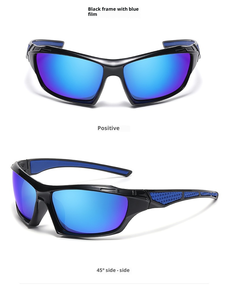 001 Nuevas gafas de sol deportivas para exteriores, resistentes al viento, a la arena y a las salpicaduras, ideales para esquí y montañismo. Gafas polarizadas para hombre y mujer._voghion.com