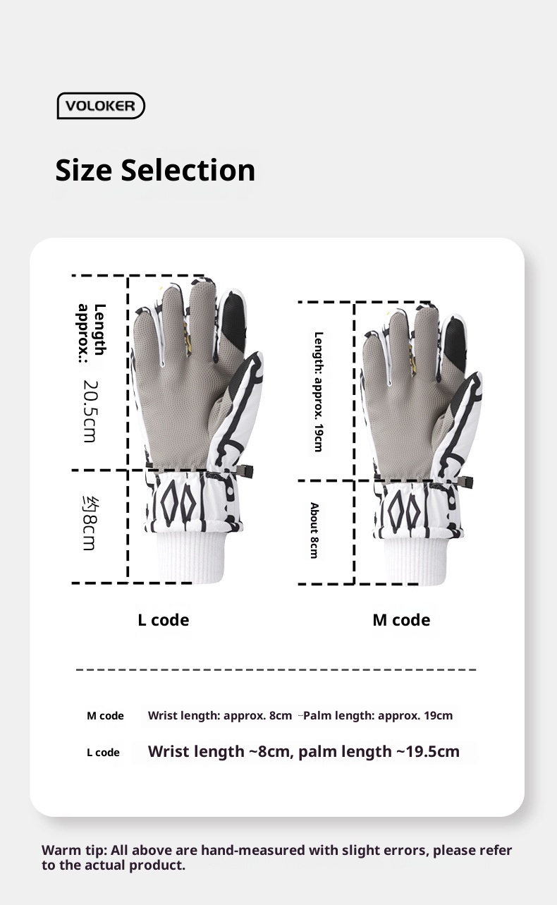 Guanti da ciclismo da uomo ActiveGo da sci invernali per sport all'aria aperta, caldi, foderati in pile, antivento, impermeabili, touchscreen_voghion.com