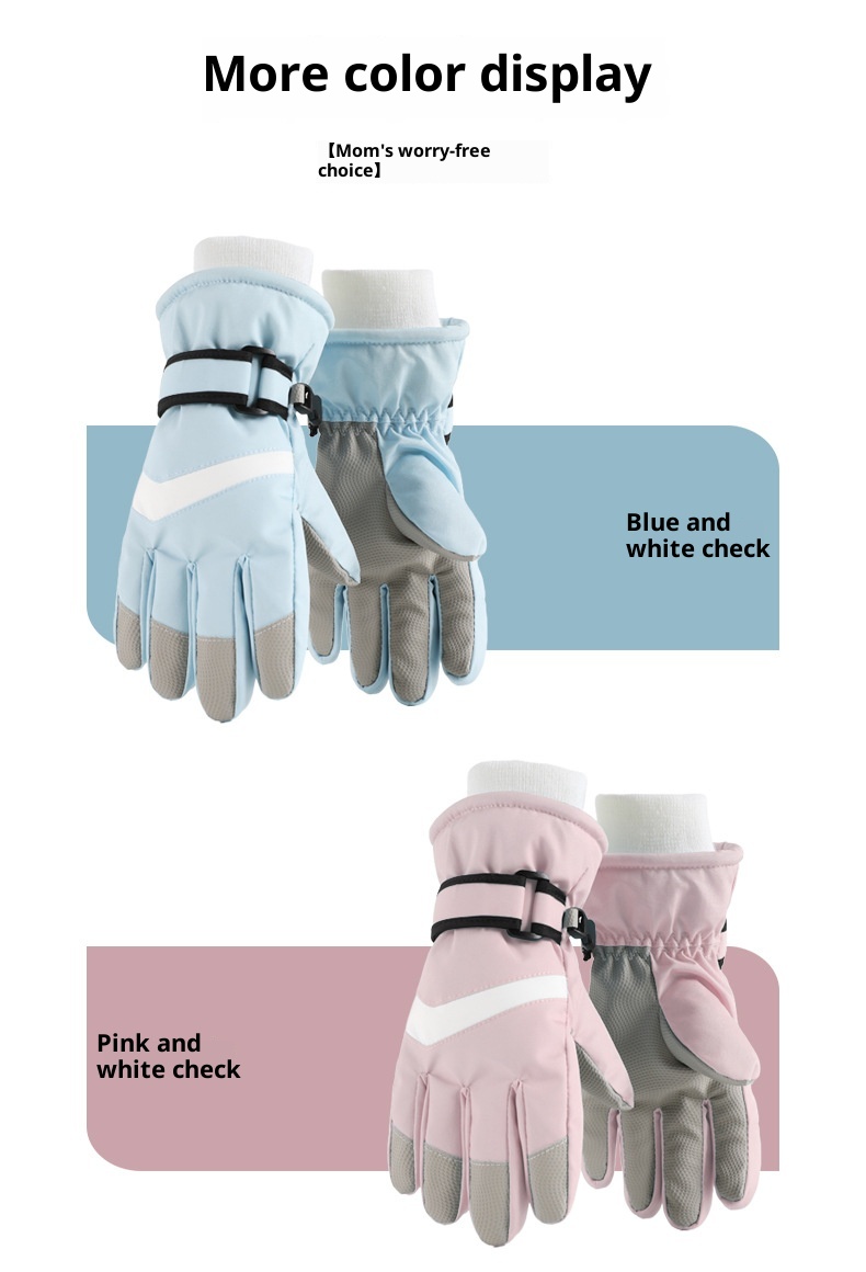 ActiveGo Children's Ski Gloves Factory Direct Wholesale Boys And Girls Full Sizes Winter Outdoor Skiing Snow Play Essentials Can_voghion.com