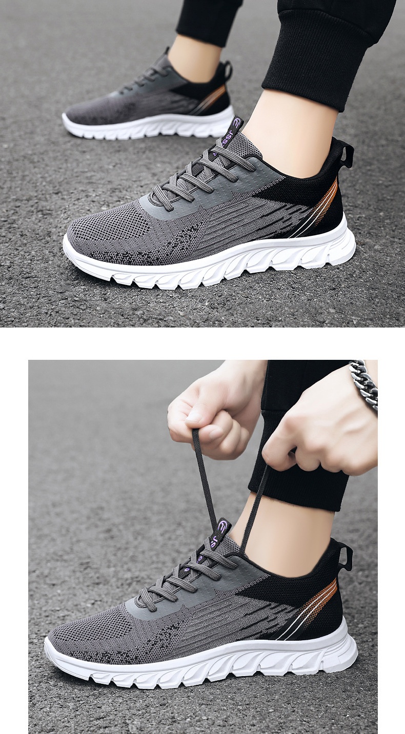 001 2025 Autumn New Sneakers Export Men's One-Piece Dropshipping Lace-Up Running Fashion Trend Shoes For Men_voghion.com