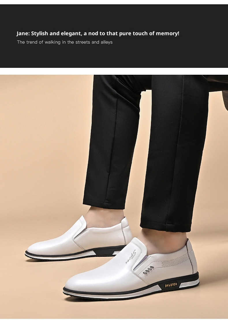 001 2025 Scarpe casual da uomo in pelle slip-on bianche in stile britannico, di grandi dimensioni, per l'autunno_voghion.com