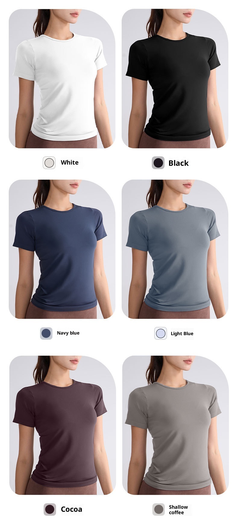 Short Sleeve Outdoor Quick-Dry T-Shirt Pilates Yoga Women Summer Top Sports Style Fitness Wear_voghion.com