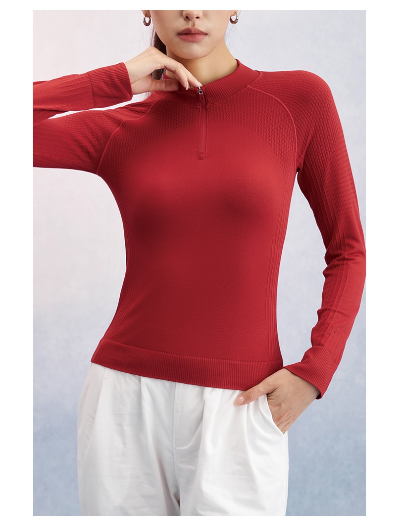 T-shirt à manches longues pour femme, coupe ajustée, idéal pour le fitness, la course à pied, l'entraînement en extérieur, le yoga et les loisirs._voghion.com
