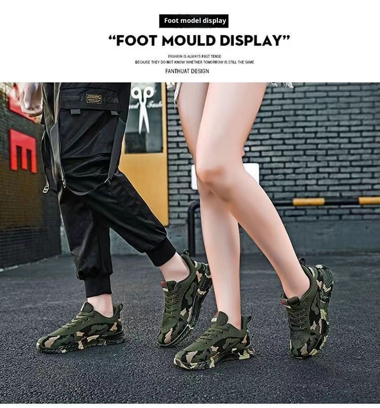 001 Camuflagem para Homens e Mulheres, Primavera, Verão, Outono, Inverno, Esportes ao Ar Livre, Caminhadas, Calçados de Verão, Construção_voghion.com