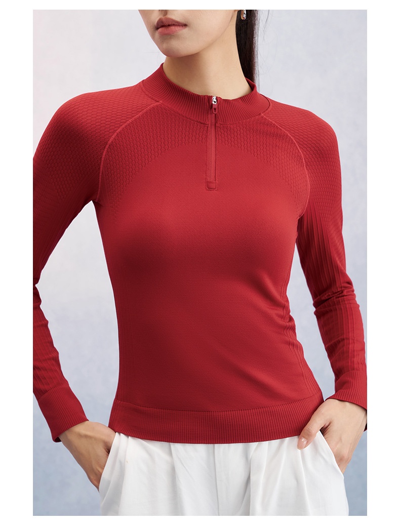T-shirt à manches longues pour femme, coupe ajustée, idéal pour le fitness, la course à pied, l'entraînement en extérieur, le yoga et les loisirs._voghion.com