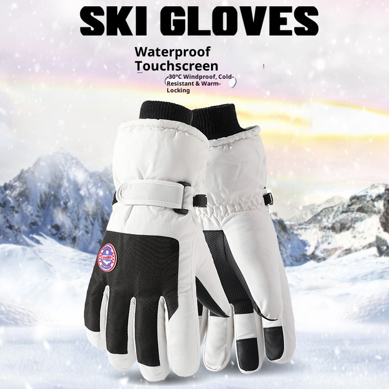 ActiveGo Winter-Radbekleidung für Erwachsene, Touchscreen-kompatibel, warm, mit Fleece gefüttert, dickwandig, kälte- und winddicht, für Damen und Herren, geeignet für Radfahren und Outdoor-Aktivitäten_voghion.com