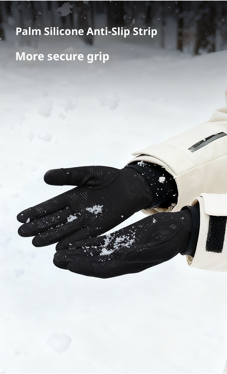 Guanti da sci ActiveGo Outdoor per uomo e donna, invernali, caldi, antivento, antifreddo, con dita ribaltabili e touchscreen, da corsa_voghion.com