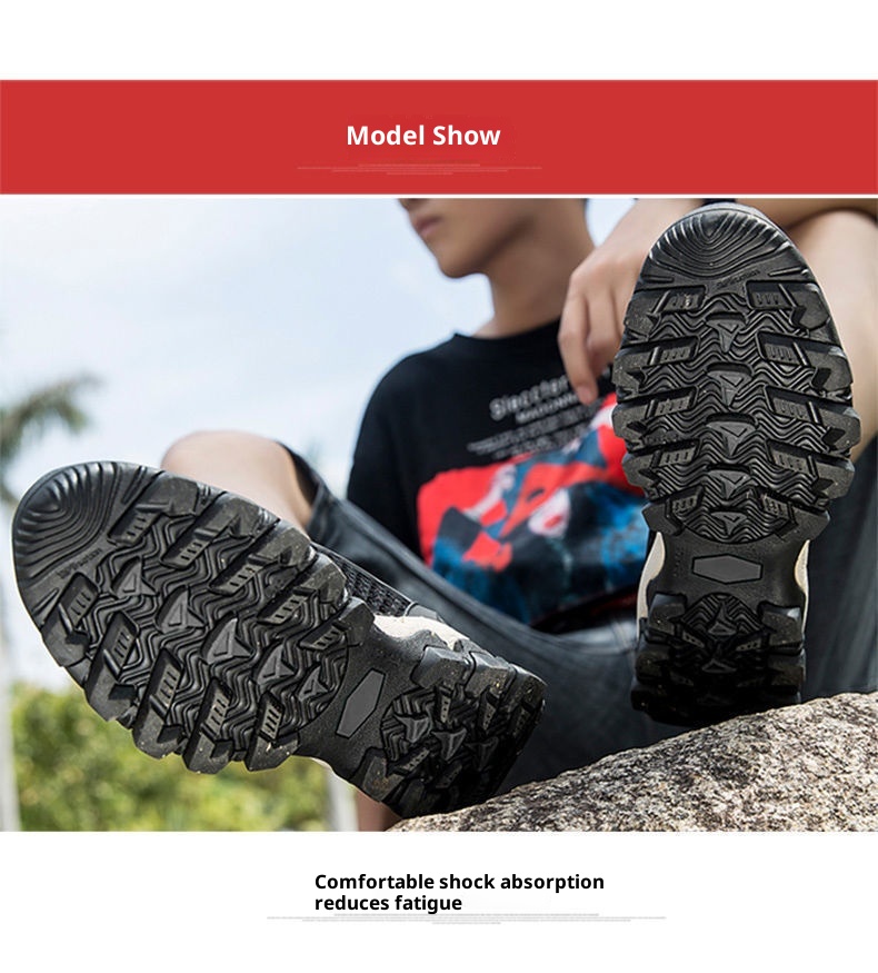 001 Water Summer New Trendy Breathable Mesh Soft Sole Men's Sports Casual Outdoor Hiking Shoes Men_voghion.com