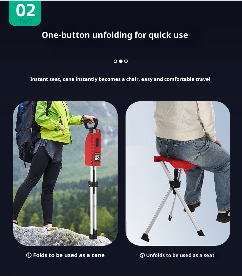 001 Maiwang Sgabello pieghevole portatile multifunzionale antiscivolo in lega di alluminio per escursioni all'aperto con sedia_voghion.com