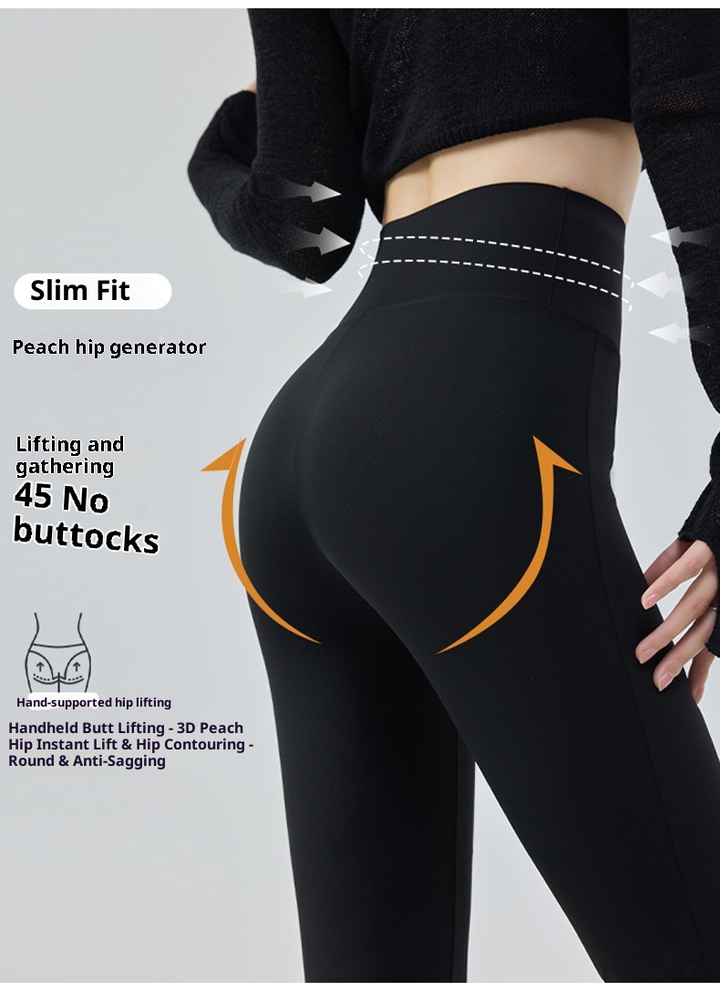 001 Yoga Flared Extended Women Tummy Control Hip Lift Slimming Bell Bottom Quk-Dry Casual Sports Dance Fitness Pants_voghion.com