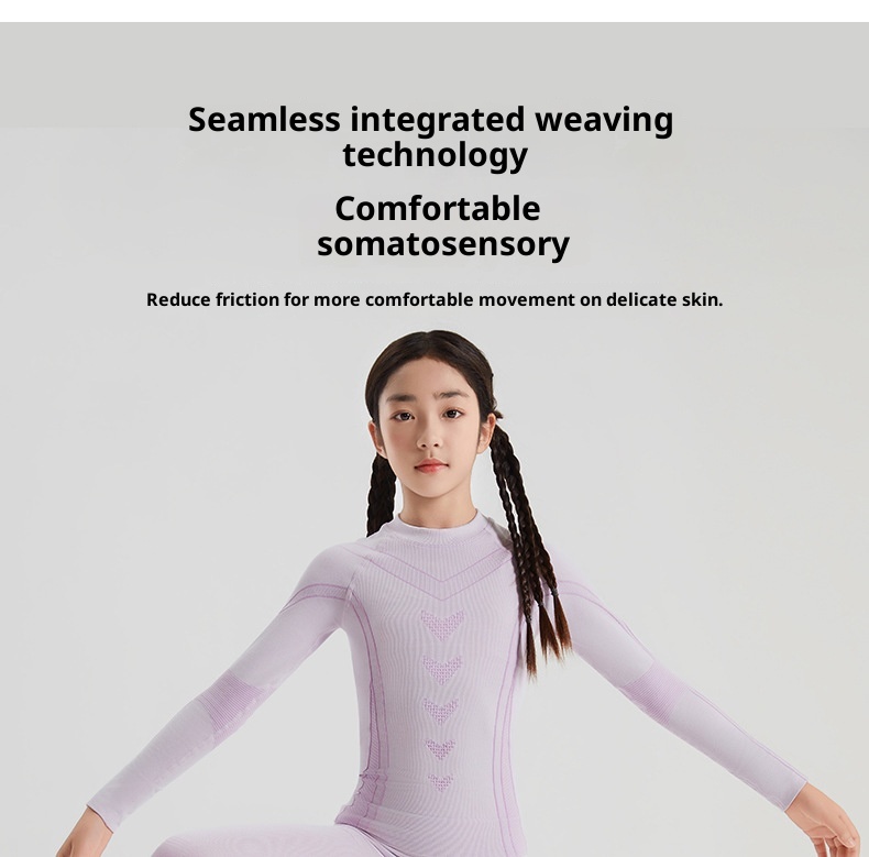 001 Cold Element Roupa Térmica Infantil de Secagem Rápida para Esqui, Conjunto de Calça e Roupa Íntima Térmica para Meninas e Meninos, Ideal para Outono e Inverno._voghion.com