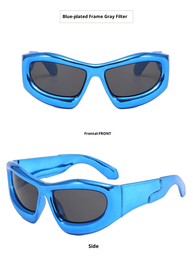 001 Neue Persönlichkeit Bubble Cool Extravagante Trendige Herren und Damen Urlaub Skifahren Bunte Mercury Film Reflektierende Sonnenbrille_voghion.com
