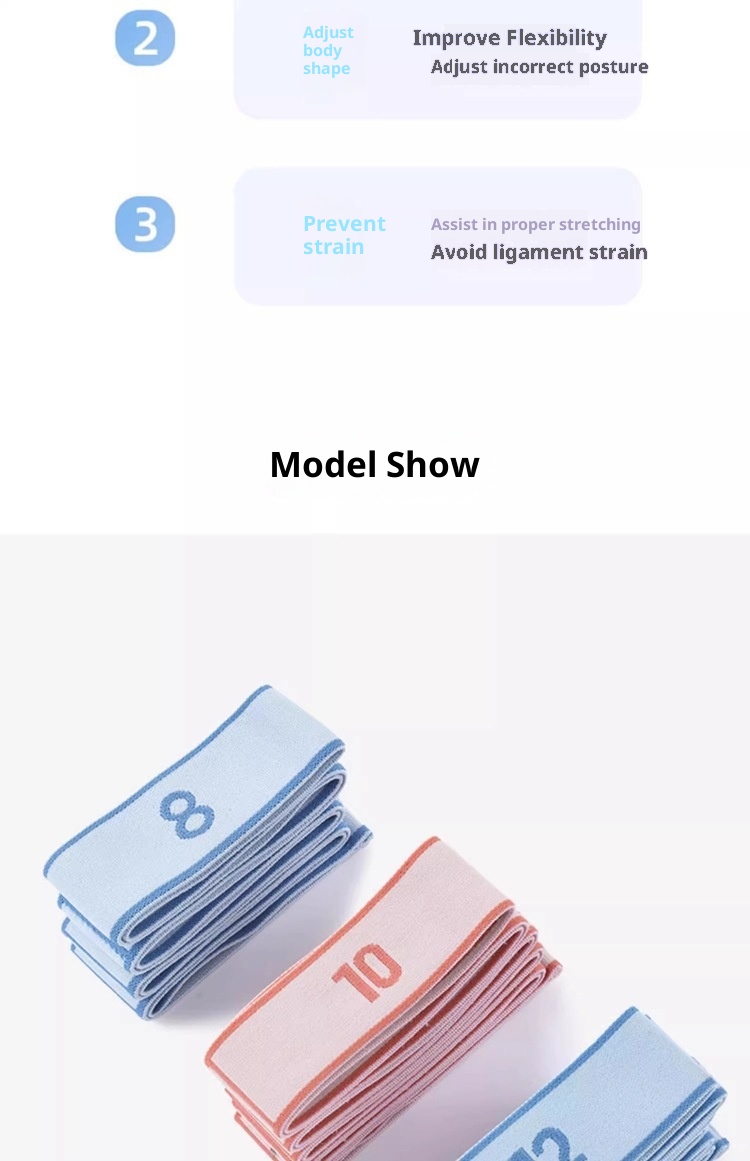 001 Fitness Segmented Correction Digital Dance Uomo e Donna Spalla Apertura Fascia di Resistenza Yoga Stretch Elastico_voghion.com
