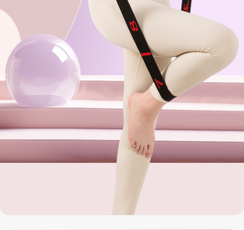 001 Fasce elastiche per esercizi di danza latina per bambini, con resistenza allo yoga, apertura delle spalle per donne e bambini, alta elasticità_voghion.com