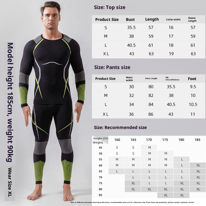 001 Outdoor Special Abbigliamento da sci a compressione ad asciugatura rapida per uomo e donna, autunno inverno, attillato, termico traspirante_voghion.com