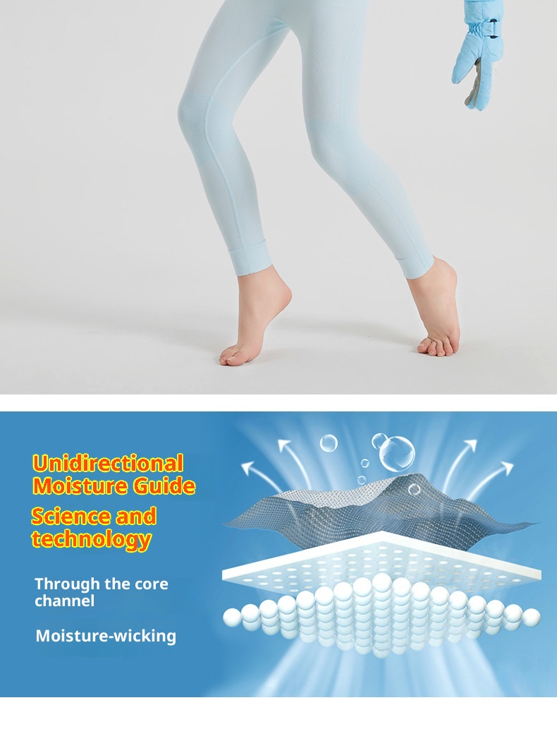 001 Cold Element Roupa Térmica Infantil de Secagem Rápida para Esqui, Conjunto de Calça e Roupa Íntima Térmica para Meninas e Meninos, Ideal para Outono e Inverno._voghion.com