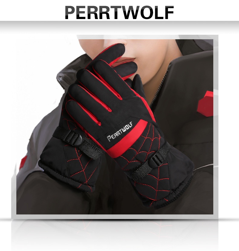 001 Guanti invernali da uomo, caldi, da sci, per moto, bici elettrica, impermeabili, antifreddo, antiscivolo, in cotone spesso_voghion.com