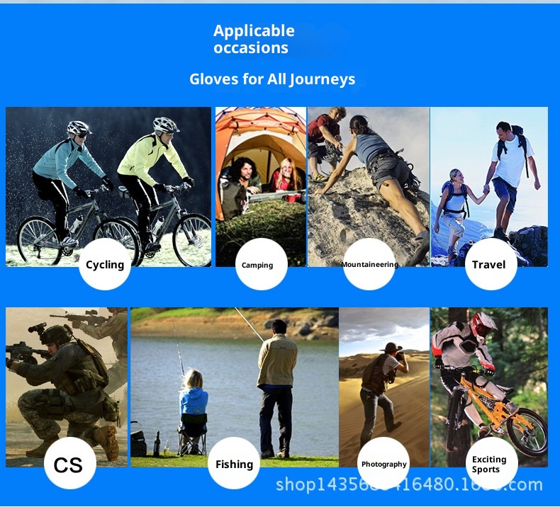 001 New Windproof Cycling Women Full Finger Sports Winter Warm Fleece Skiing Outdoor Waterproof Touch Screen Gloves Men_voghion.com