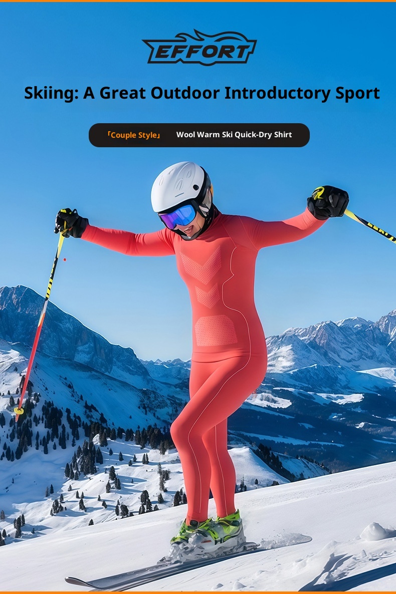 001 Merino Yünlü Hızlı Kuruyan Giysiler Erkekler Kadınlar Açık Hava Yürüyüşü Kayak Termal İç Çamaşırı Nem Emici Sonbahar ve Kış_voghion.com