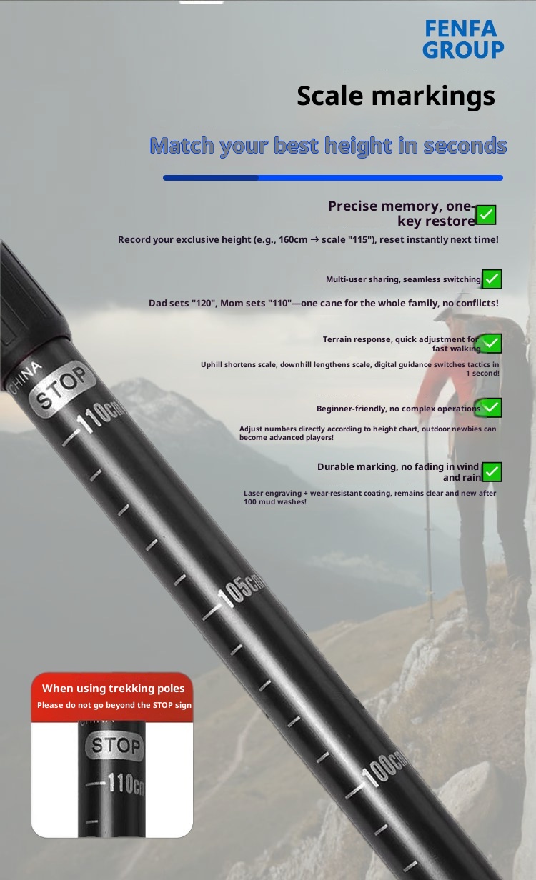 001 Bastone da trekking telescopico da viaggio, da escursionismo, da arrampicata, da esterno, in lega di alluminio, all'ingrosso_voghion.com