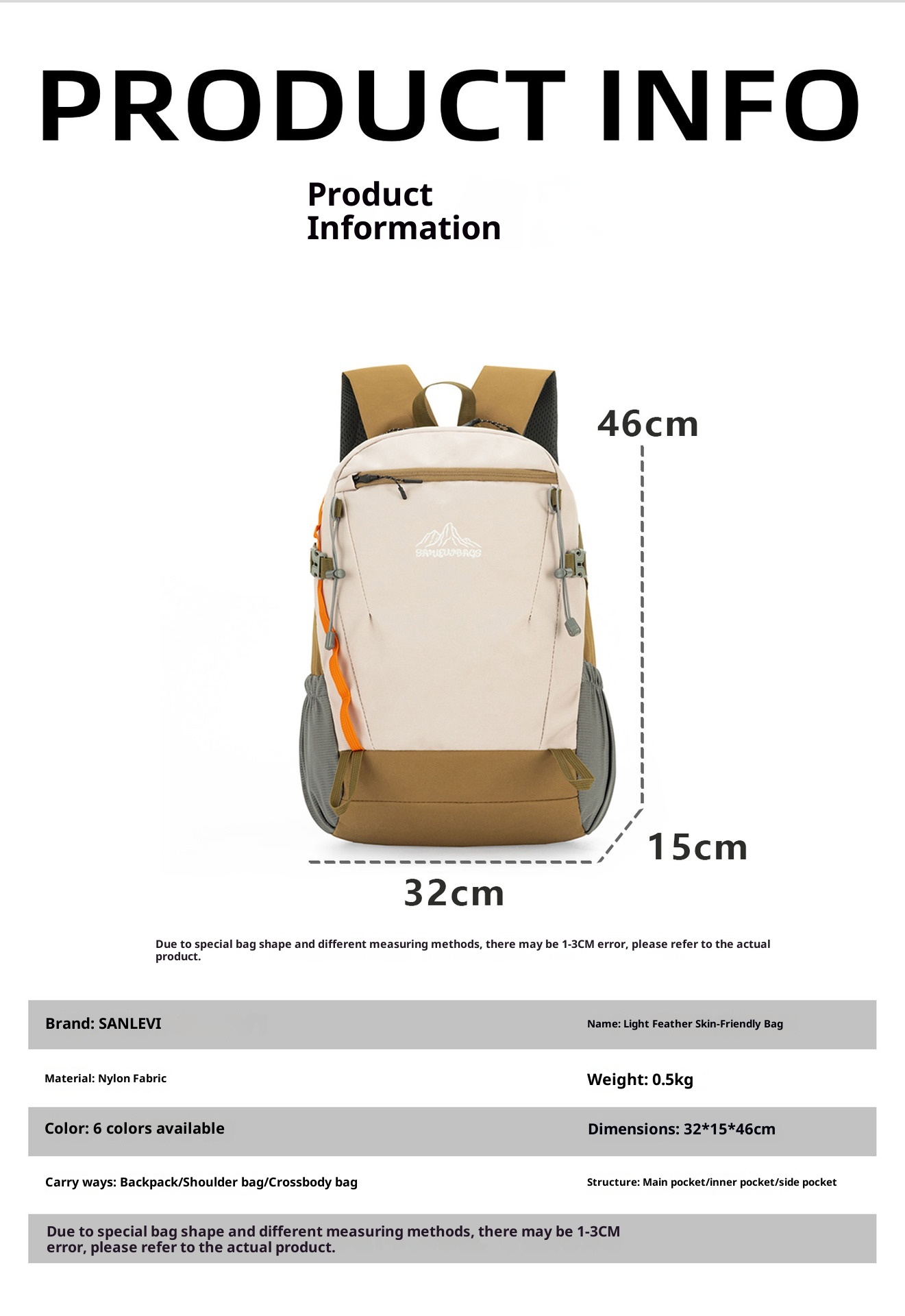 001 Outdoor-Wanderrucksack für Damen, wasserdicht, ultraleicht, klein (22 l), ideal zum Wandern und Bergsteigen, leichter Rucksack_voghion.com