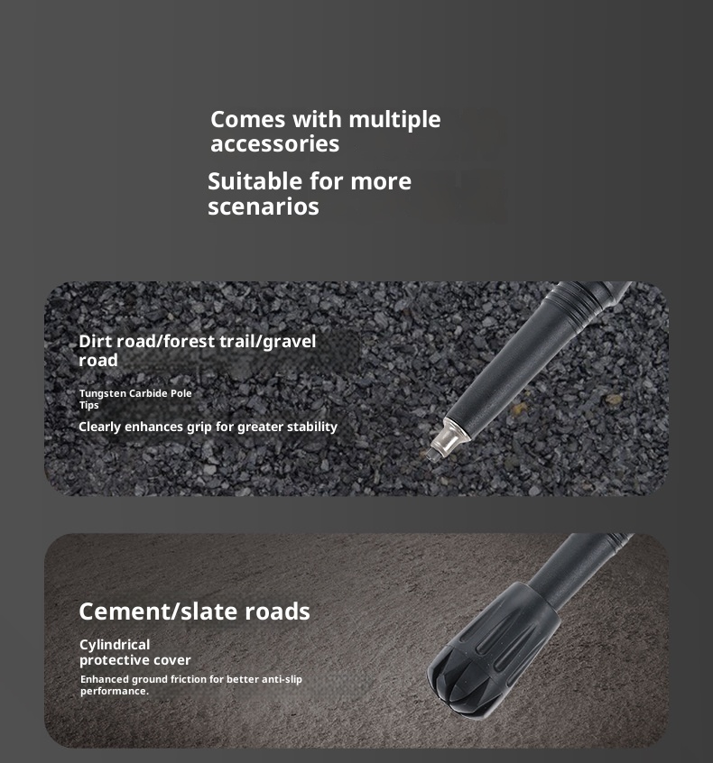 001 Bastone da passeggio professionale pieghevole in lega di alluminio 7075 per esterni, attrezzatura da escursionismo, ultraleggero, portatile, per uomo_voghion.com