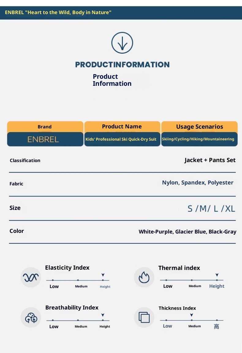 001 Set di biancheria intima termica e elastica aderente per bambini e bambine, da sci, da corsa, ad asciugatura rapida_voghion.com