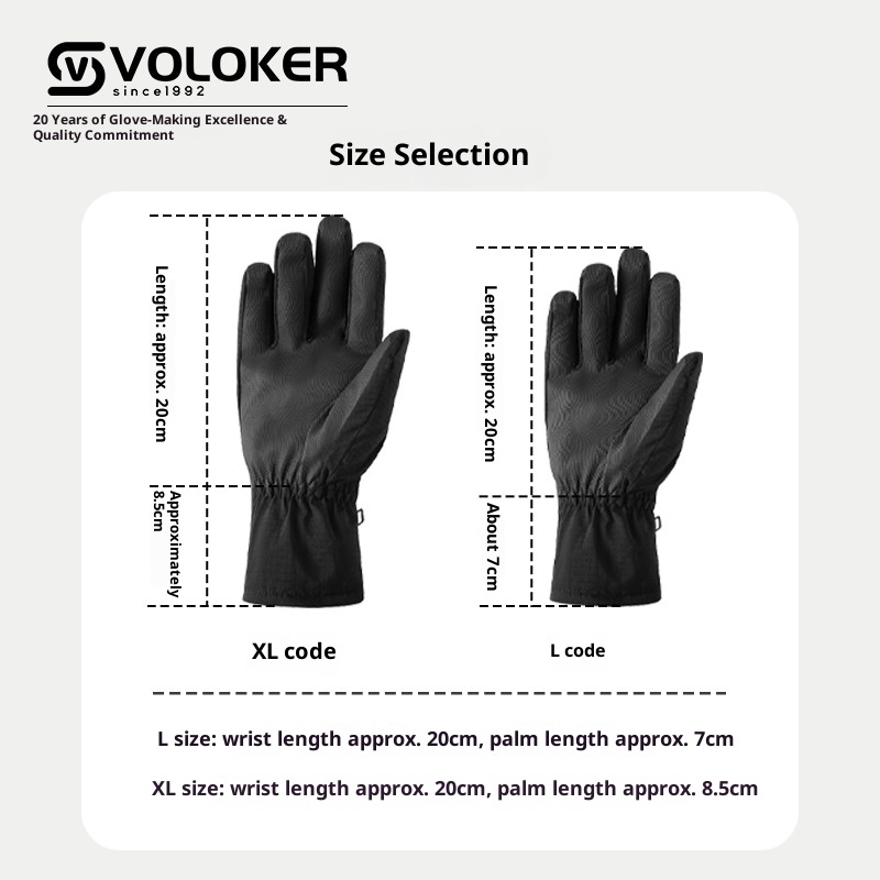 ActiveGo Heren Ski Winter Warme Buitensporten Winddicht Waterdicht Touchscreen Fleece Gevoerde Fiets Handschoenen_voghion.com