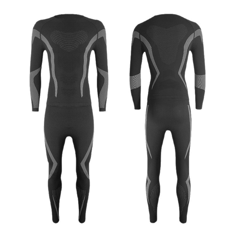 001 Autunno Inverno Sci Asciugatura Rapida Genitore-Bambino Set Uomo Donna Strato Base Abbigliamento Aderente a Compressione Ciclismo Sport All'Aria Aperta_voghion.com