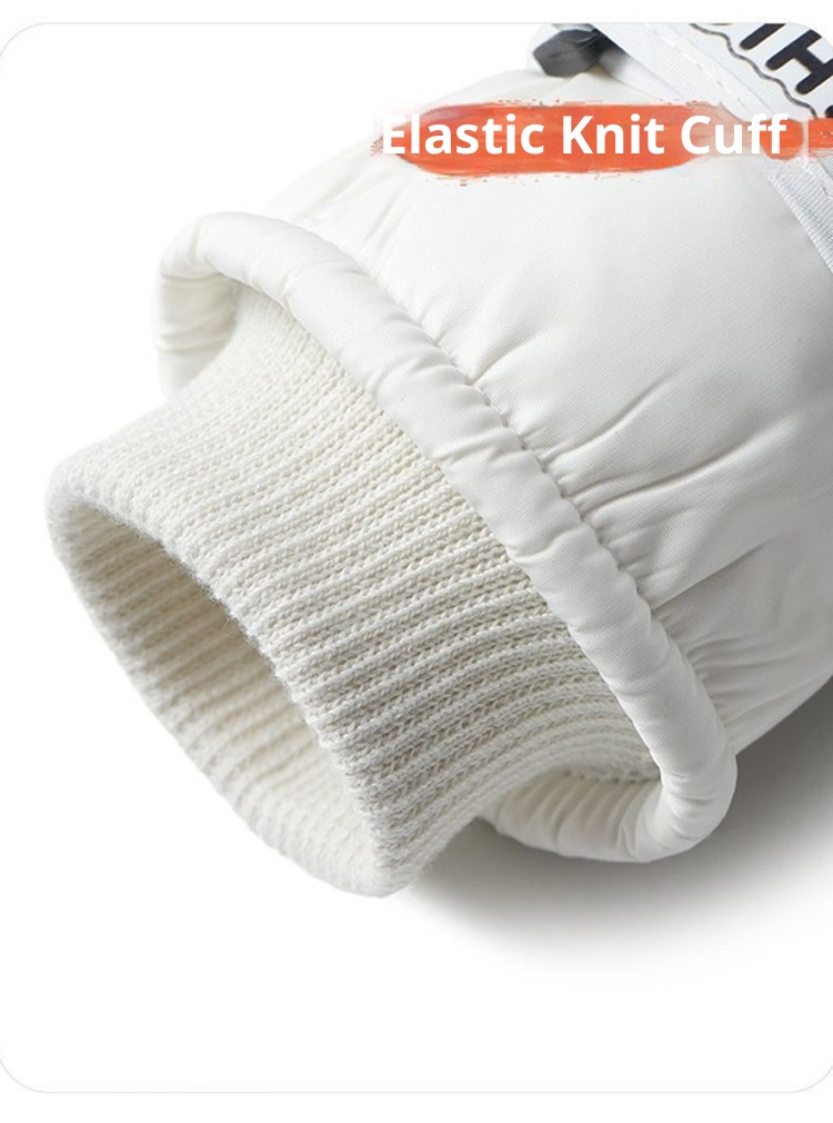 001 Weiße Skihandschuhe von Pochacco für Herbst und Winter: Warm, Touchscreen-geeignet, kälte- und wasserdicht, mit Fleece gefüttert, dick gefüttert, ideal zum Reiten im Freien._voghion.com