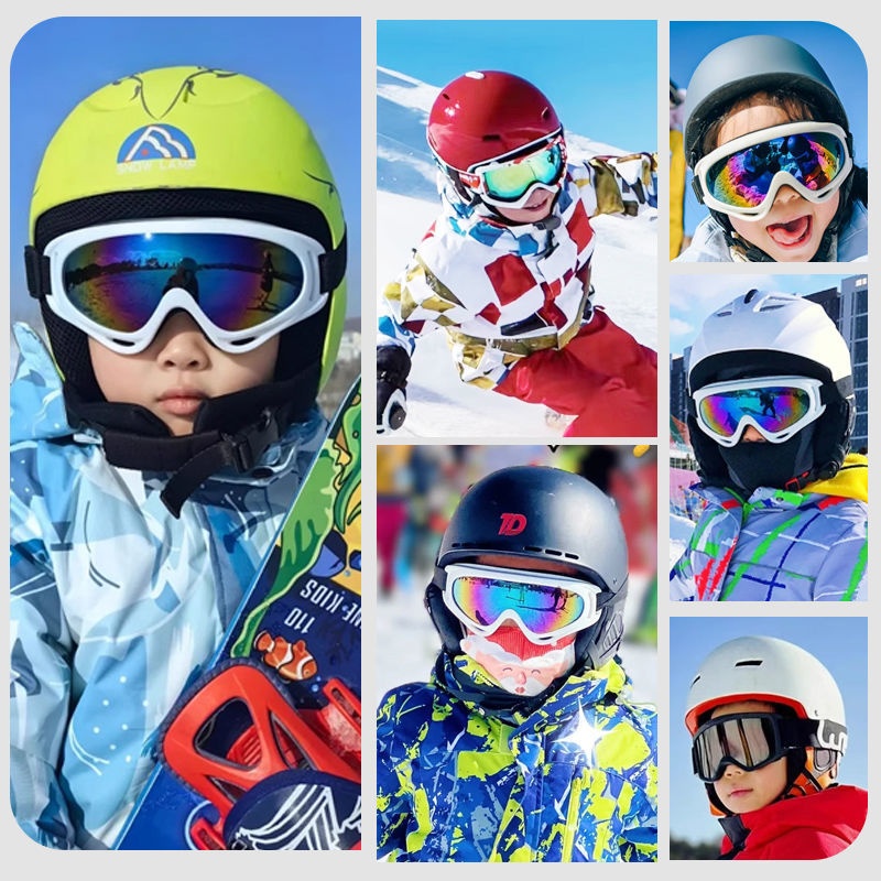 001 Children's Boys And Girls Double Layer Anti-Fog Winter Snow Snow-Proof Blind Ski Goggles Windproof Cycling Glasses_voghion.com