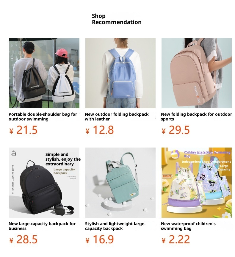 001 Wodoodporny, składany plecak o podwójnym zastosowaniu dla mężczyzn i kobiet, lekki plecak wspinaczkowy do wędrówek na świeżym powietrzu, przenośny pokrowiec na skórę_voghion.com