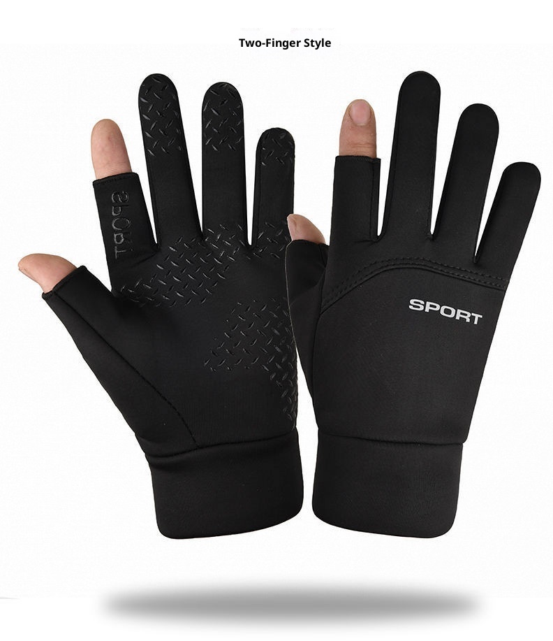 001 Herren Winter-Fahrradhandschuhe Touchscreen Motorradfahren Outdoor Fleece Warm Ski Winddicht Großhandel_voghion.com