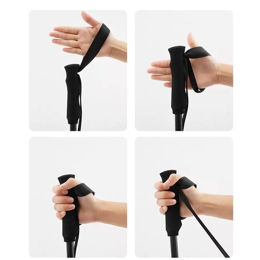 001 Sanfeng Ultra-light Fiber Trekking Poles Outdoor Telescopic Carbon Aluminum Alloy Walking Sticks Hiking Climbing_voghion.com