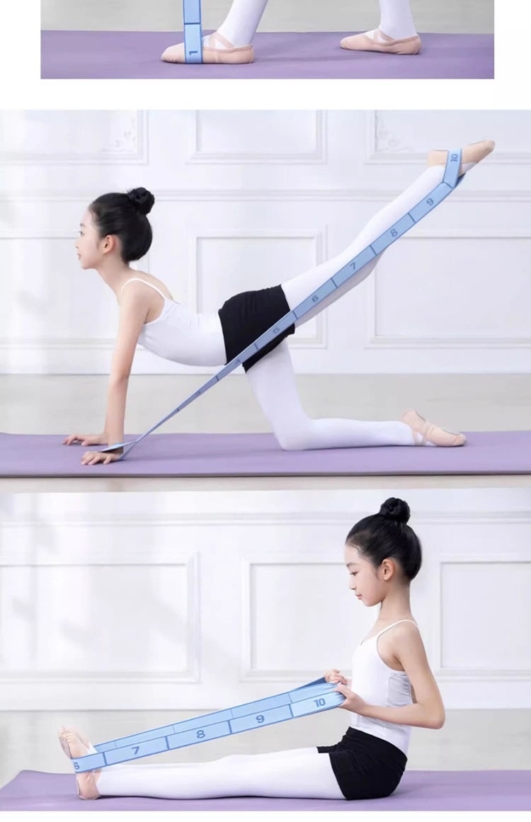 001 Fitness Segmented Correction Digital Dance Uomo e Donna Spalla Apertura Fascia di Resistenza Yoga Stretch Elastico_voghion.com