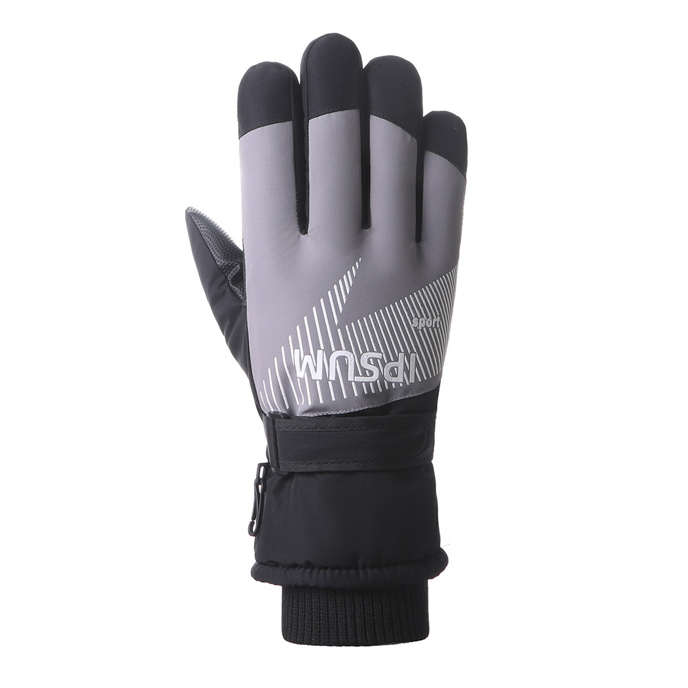 001 Neue, dicke Winterhandschuhe für Herren zum Skifahren und Radfahren, warm, fleecegefüttert, winddicht, wasserdicht, touchscreentauglich, modisch_voghion.com