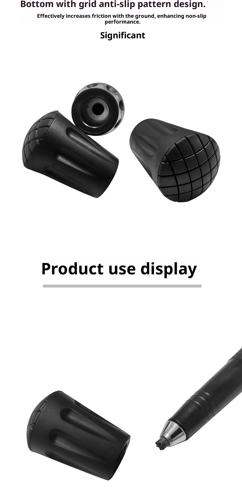 001 Newcastle Trekkingzubehör Mesh Runde Fußüberzüge Liner Rutschfeste, verschleißfeste Stockspitzen Outdoor-Ausrüstung Altes L5_voghion.com