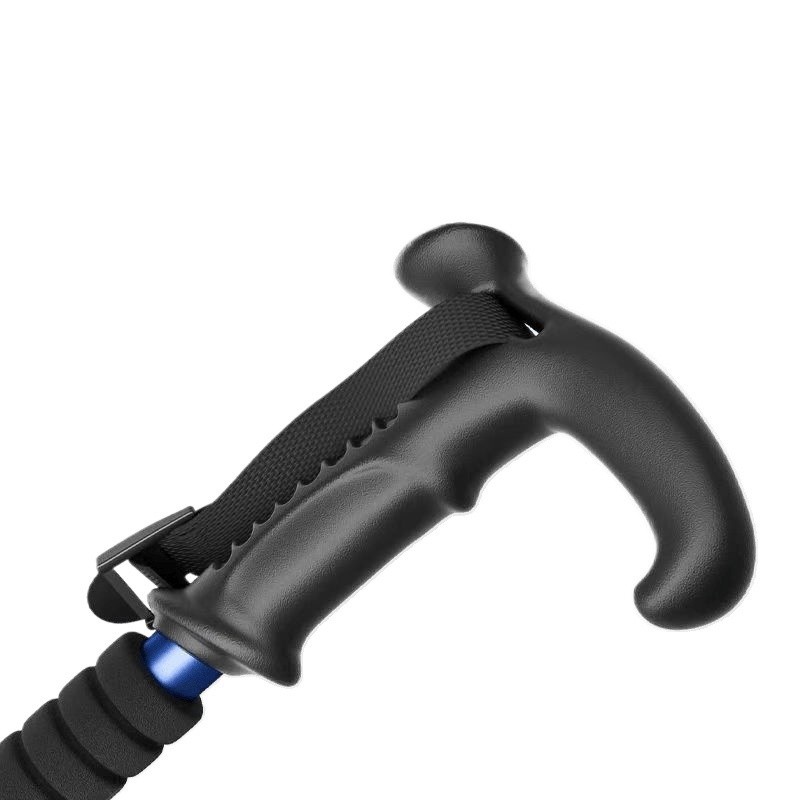 001 Outdoor Travel Climbing Multi-Functional Retractable Walking Stick Hiking Trail Three-Section Four-Section Ultra-Light_voghion.com