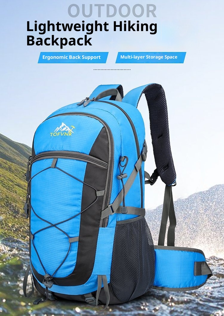 001 Hiking Trekking Dubbele Schouder 40L Outdoor Rugzak Nylon Lichtgewicht Waterdichte Multifunctionele Reistas_voghion.com