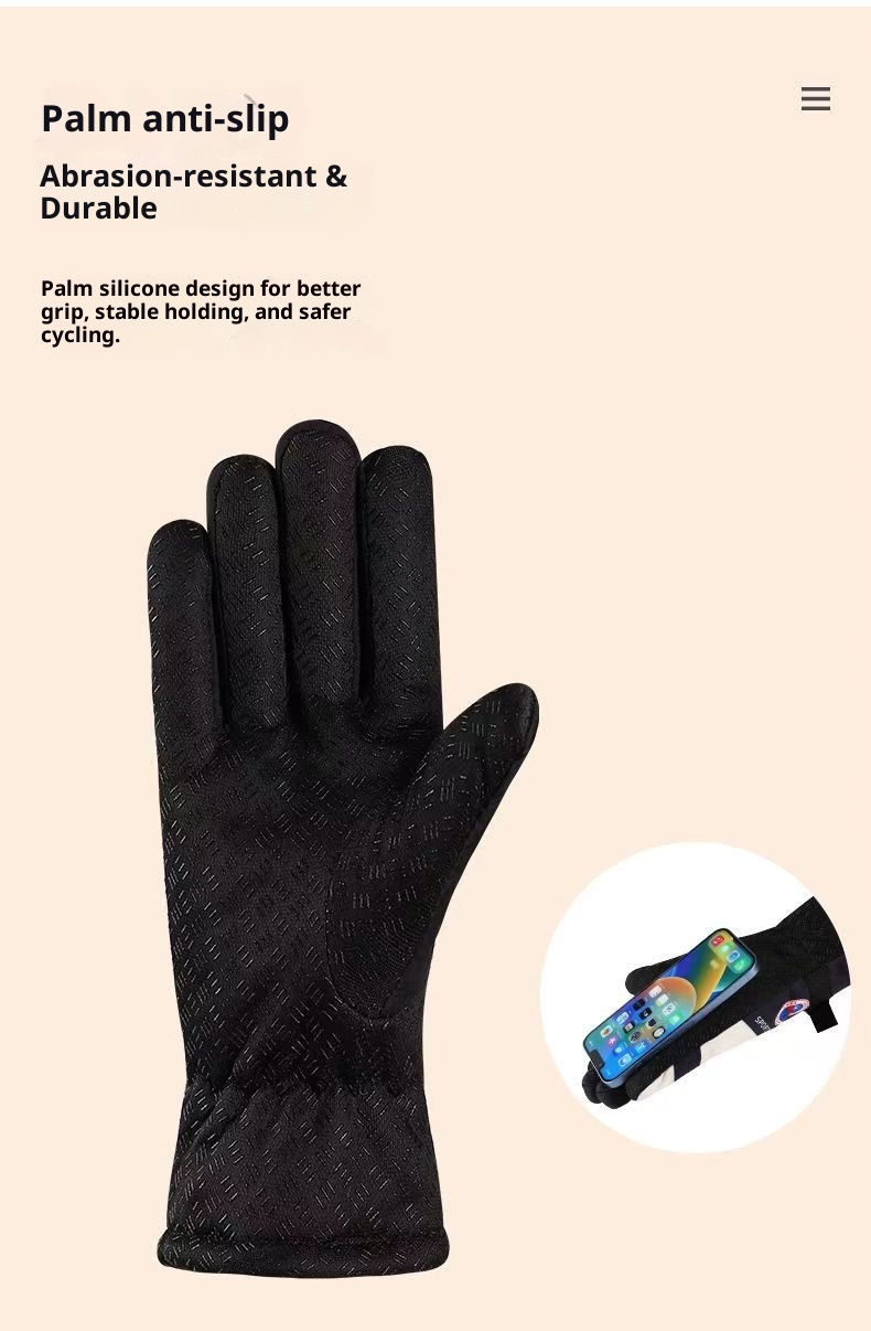 001 Outdoor Ski For Men And Women, Waterproof Sports Cycling Winter Warm Non-Slip Thickened Gloves_voghion.com