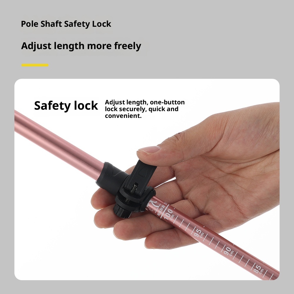 001 Children's Trekking Pole Three-Section Telescopic Foldable Walking Stick Aluminum Alloy Ultra-Light Portable Outdoor_voghion.com