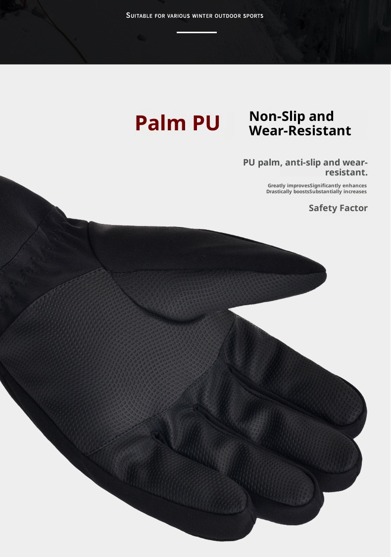 001 3M Baumwoll-Skihandschuhe für Outdoor-Aktivitäten im Herbst und Winter: Winddicht, wasserdicht, warm, mit Touchscreen-Funktion und Fleece-Futter, geeignet für Fahrräder und E-Bikes._voghion.com