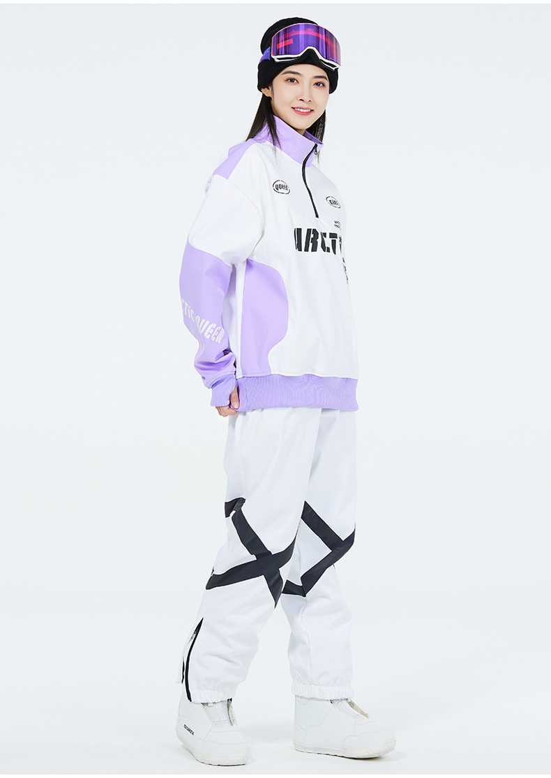 001 Felpa da donna invernale antivento impermeabile caldo strato interno giacca da sci da uomo_voghion.com