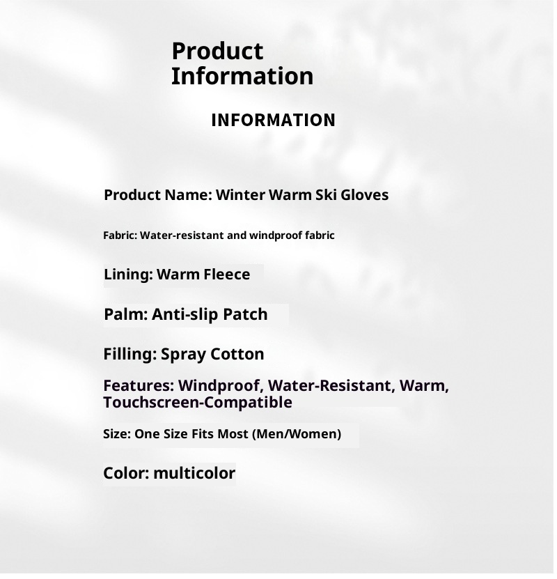 001 Winter Ski For Men And Women Outdoor Cycling Sports Warm Fleece Lined Thickened Cold-Proof Waterproof Non-Slip_voghion.com