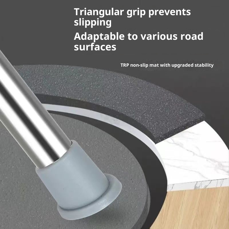 001 Paslanmaz Çelik Katlanır Trekking Bastonu, Oturma Yeri, Çok Amaçlı Yürüyüş Bastonu, Kaymaz, Taşınabilir, Düşmeye Karşı Dayanıklı Dış Mekan_voghion.com