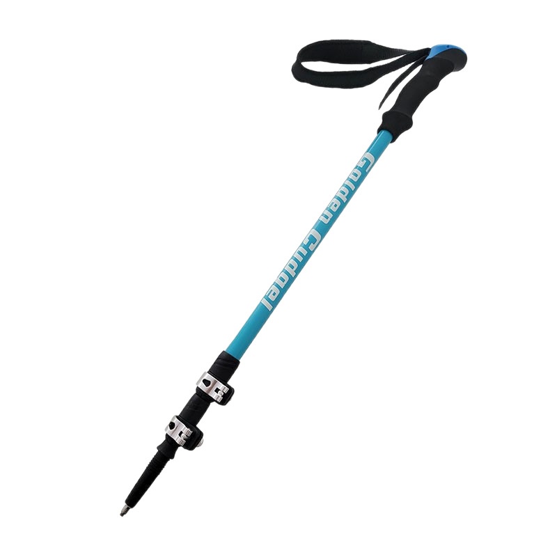 001 Telescopico 7075 Manico in schiuma stampata con lavorazione personalizzata Fibbia in metallo Bastone da trekking Antiscivolo Leggero Arrampicata_voghion.com