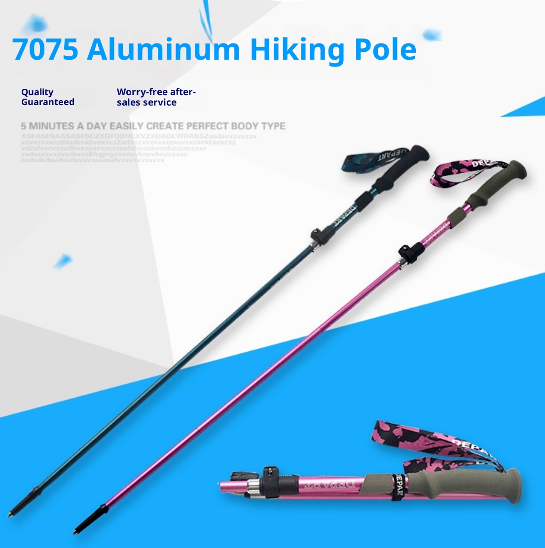 001 Mini bastone da passeggio in fibra di carbonio per bambini, leggero, pieghevole, da escursionismo, per esterni, portatile, attrezzatura da arrampicata_voghion.com