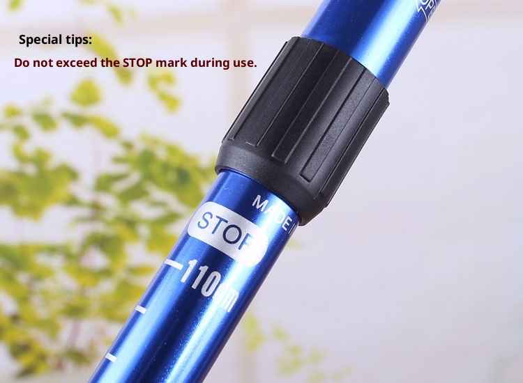 001 Attrezzatura per l'escursionismo: bastoncini da trekking, stampelle per anziani, camminata, escursionismo telescopico in lega di alluminio ultraleggero_voghion.com