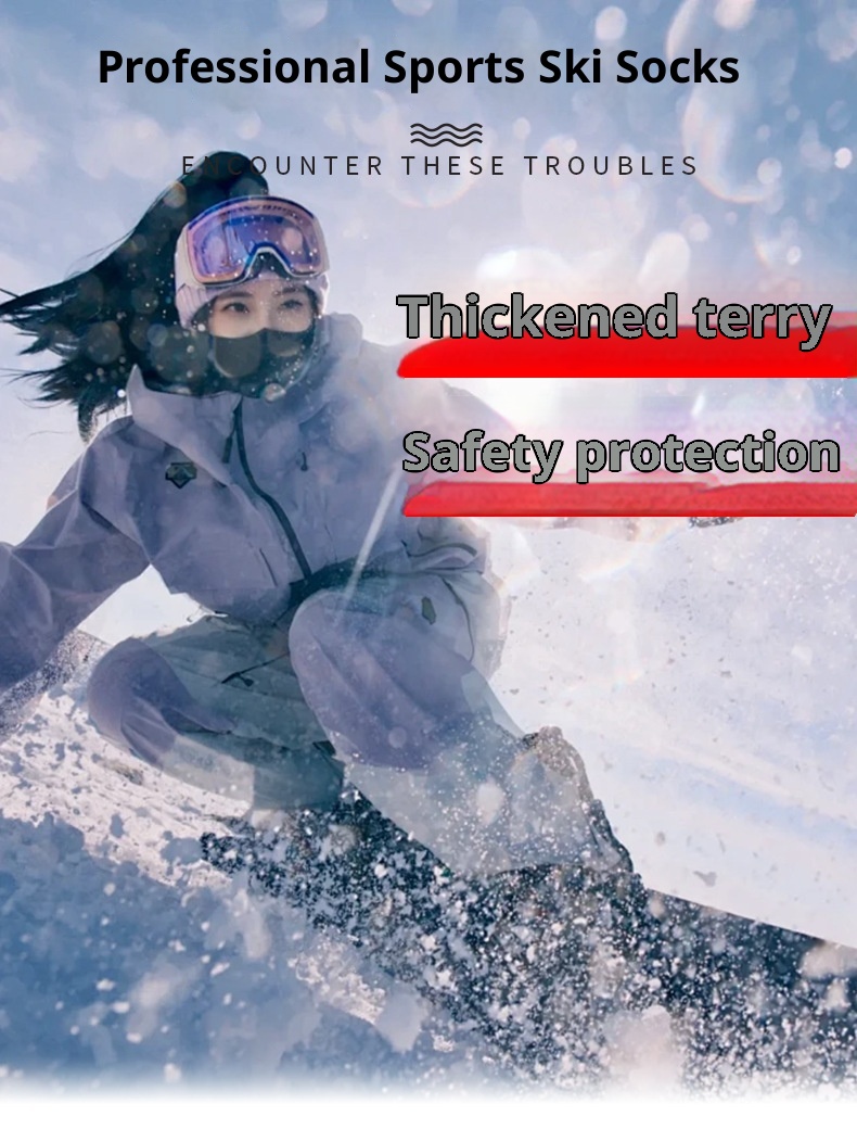 ActiveGo ActiveGo Winter Long Tube Mountaineering Sports Men And Women Thickened Warm Professional Snowboard Snow Sweat-absorbing Outdoor_voghion.com