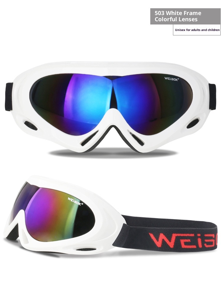 Gafas de montaña de una sola capa para adultos y niños (modelo 001). Resistentes al viento y al polvo. Fabricante de equipos de esquí para exteriores. Envío directo._voghion.com